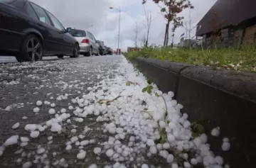 Continúan las tormentas con alerta de granizo en una amplia zona del país