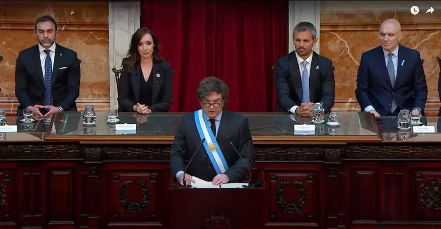 El presidente Javier Milei presento el proyecto en el Congreso el 26 de septiembre pasado. (Foto: web)