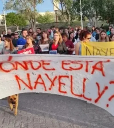 Manifestación para pedir por el paradero de la menor