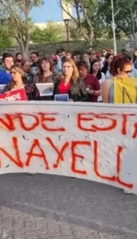 Manifestación para pedir por el paradero de la menor