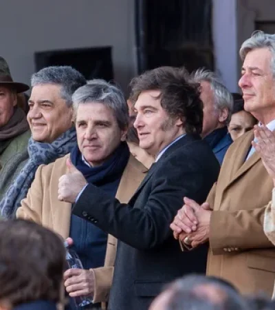 Javier Milei en su ambiente