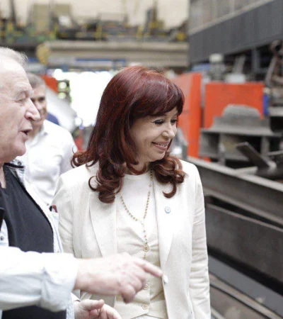 Cristina Kirchner recorrió una pyme en Avellaneda.