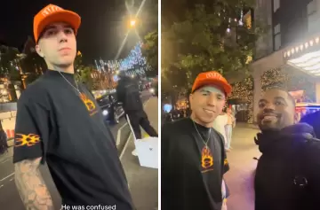 ¡Cuidado, Enzo! Un hincha lo agarró en una situación incómoda