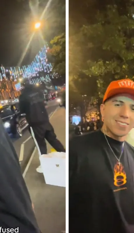 Enzo Fernández le pidieron una foto en un semáforo.