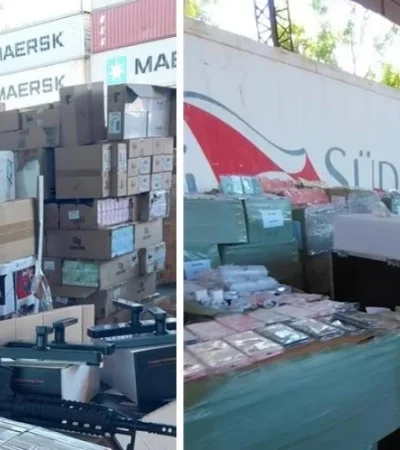 La mercadería incautada.