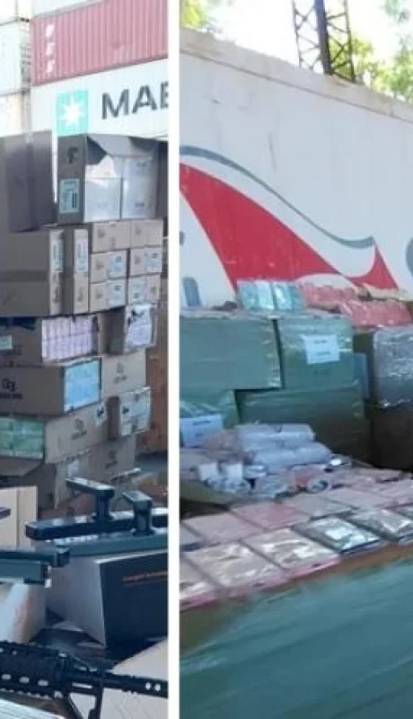 La mercadería incautada.