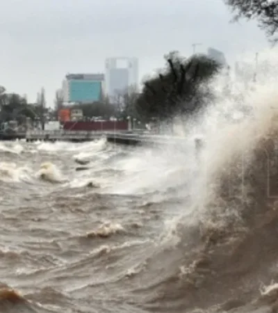 El caudal del Río de la Plata subirá como consecuencia de las fuertes ráfagas que generará el viento sudeste luego del paso de dos frentes fríos.