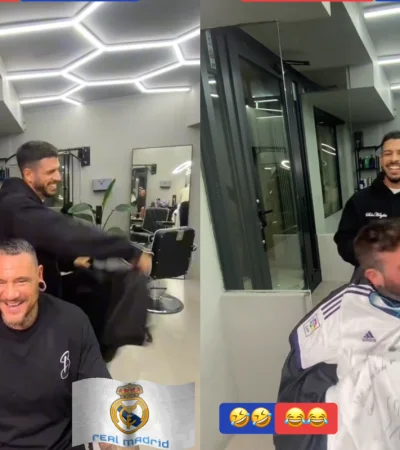 Los clientes quedaron sorprendidos por la broma.