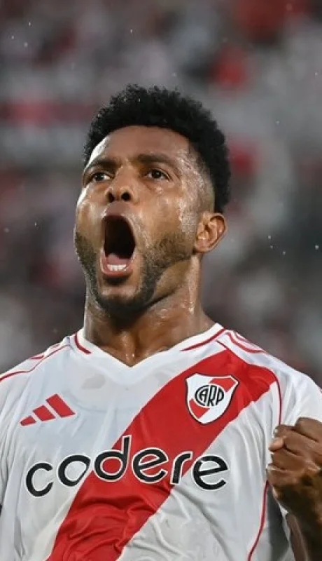 El grito del colombiano Miguel Borja