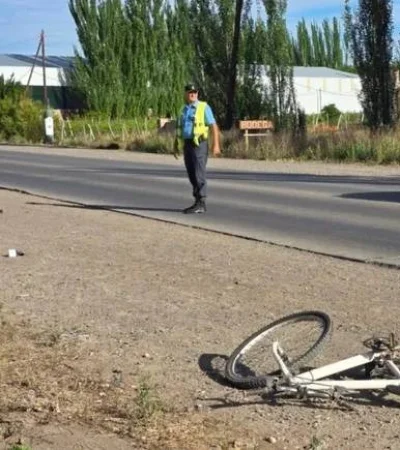 Accidente con bicicleta - imagen ilustrativa
