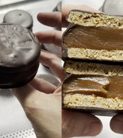 TikTok ha vuelto tendencia una preparación de alfajores de dulce de leche.