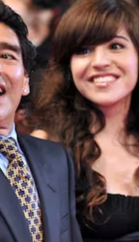 Diego Armando Maradona y su hija Gianinna.