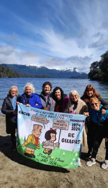 Las chicas reeditaron su viaje a Bariloche.