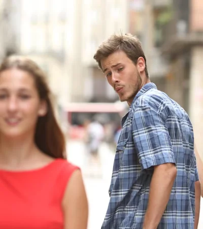 Uno de los más difundidos memes sobre infidelidad.