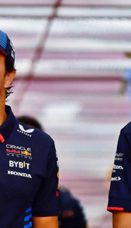 Franco Colapinto y Checo Pérez