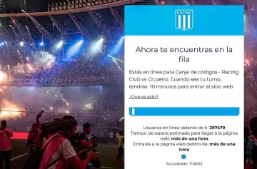 Los hinchas de Racing contrariados por la venta de entradas