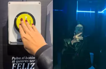 Video: el misterioso "botón de la felicidad" en un baño de Barcelona