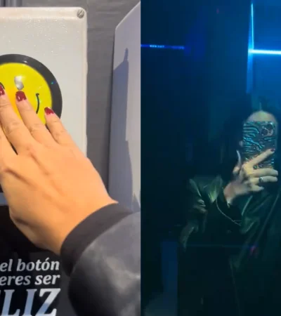 Baño viral de la felicidad en la ciudad de Barcelona.