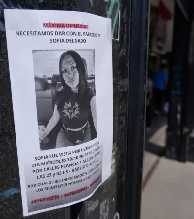 La sociedad se movilizó con el objetivo de hallar a la chica. Foto: web