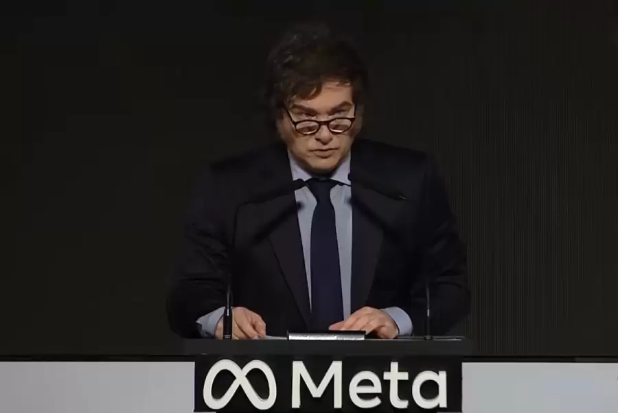 Javier Milei en el Meta Day.