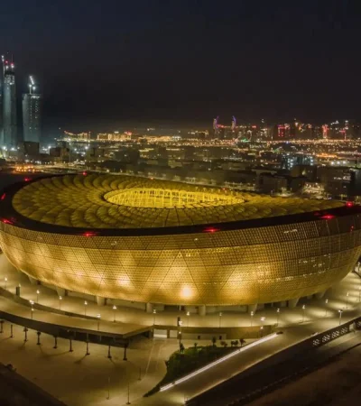 El estadio qatarí adonde se jugará la final..