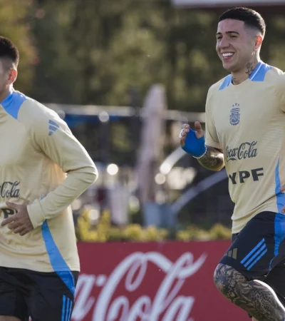 Enzo Fernández y Thiago Almada.