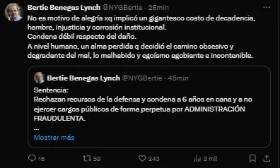 Publicación de Bertie Benegas Lynch.