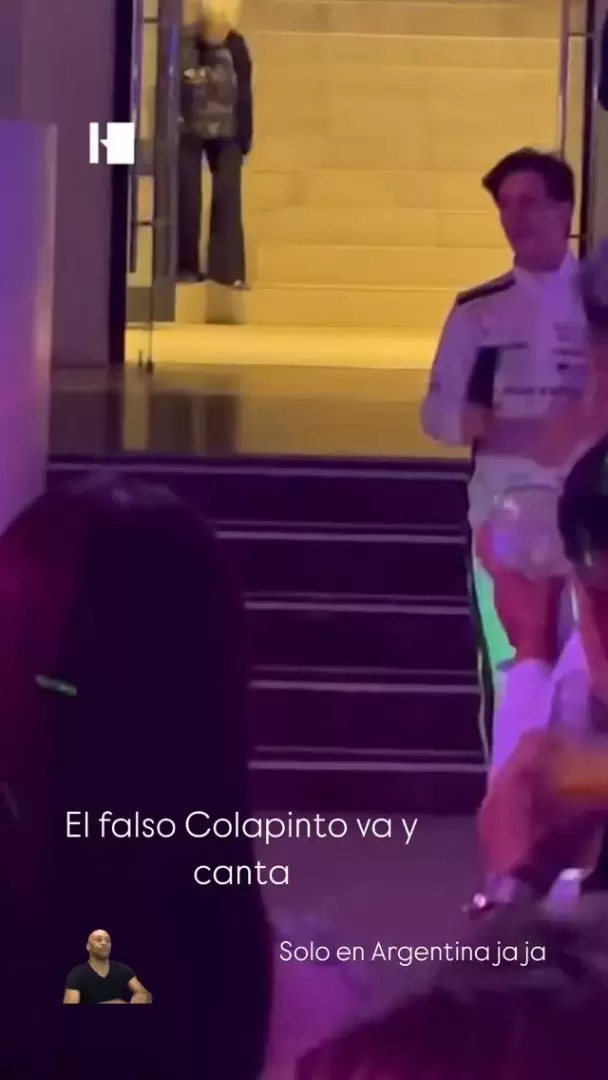 El imitador de Franco Colapinto.