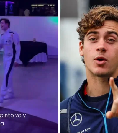 Se robó la atención del público por su parecido a Franco Colapinto.