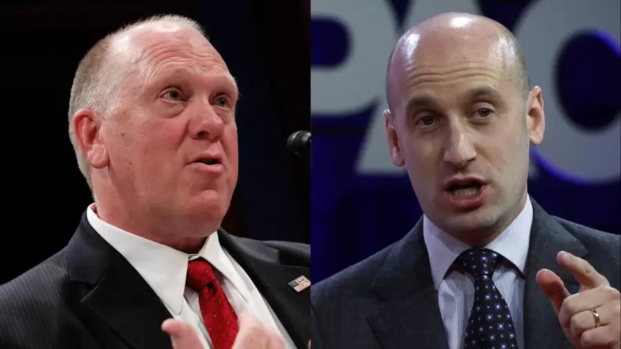 Thomas Homan y Stephen Miller, los funcionarios trumpistas.