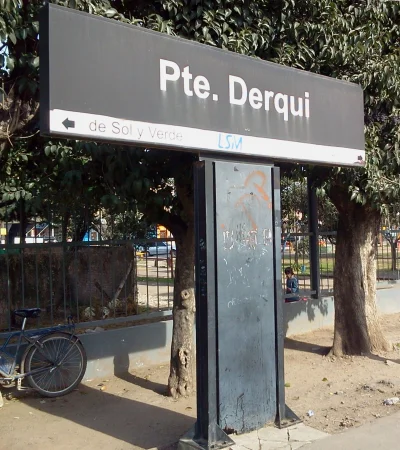 Estación Presidente Derqui, en Pilar.