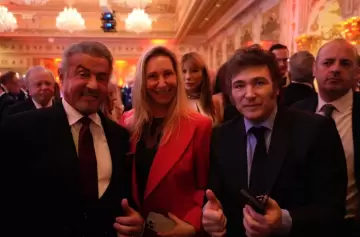 ¡Fotón! Javier Milei y Sylvester Stallone entre abrazos y risas