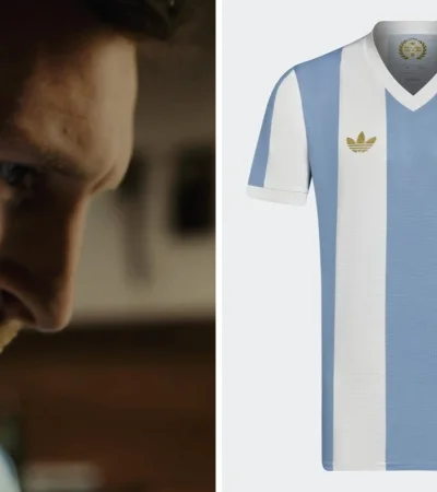Edición especial de la camiseta de la Selección argentina.