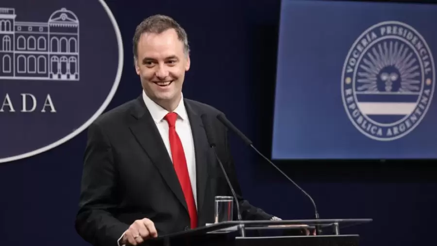 Manuel Adorni, vocero presidencial.