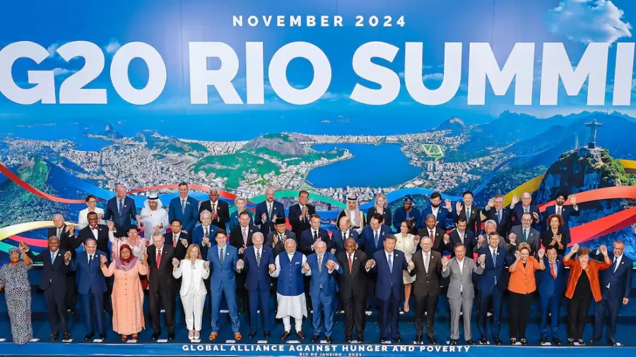 La foto familia del G20 2024.