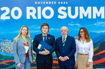 Javier Milei no asitió a la foto del segundo día del G-20
