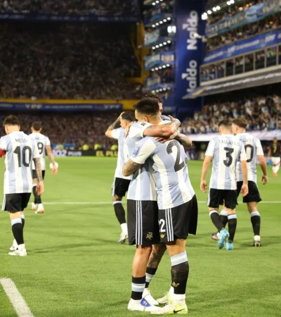 Con un golazo de Lautaro, Argentina cerró el año con victoria.