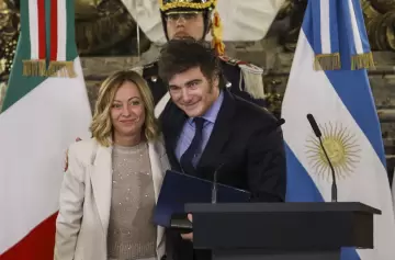 Milei y Meloni coinciden en "una alianza de naciones libres contra la tiranía y la miseria"
