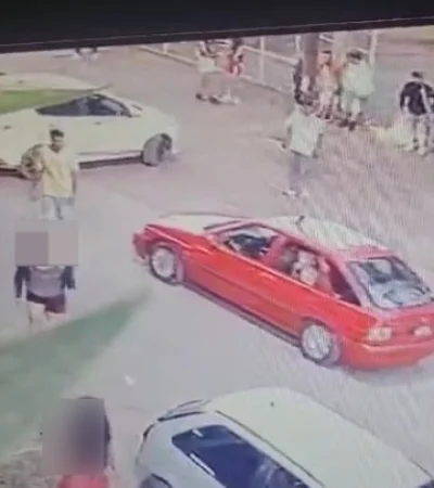 Imágenes de la cámara de seguridad de las inmediaciones del local bailable/ Captura de pantalla de video