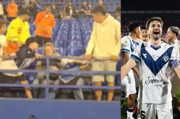 ¡Sin corazón! Una señora le robó la camiseta a un nene hincha de Vélez Sarsfield
