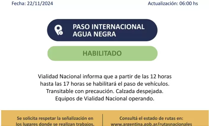 Comunicado oficial emitido hoy a primera hora del viernes.