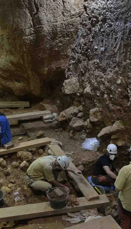 El terrorífico hallazgo se realizó en la Sima de los Huesos de Atapuerca (Burgos, España). Fuente: archivo web.