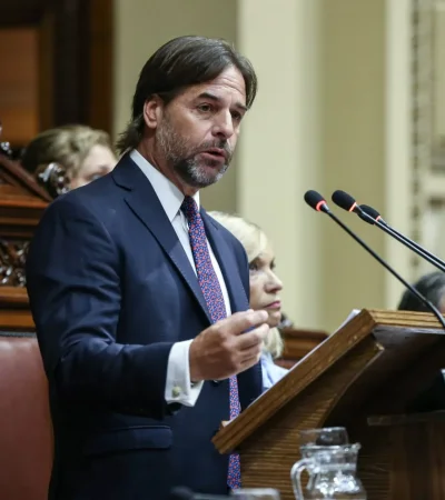 Luis Lacalle Pou, presidente saliente