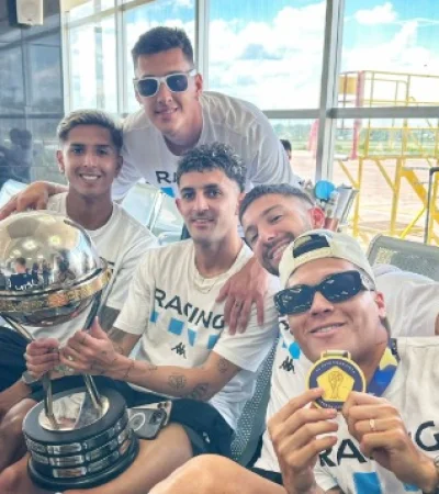 Racing celebra la Copa Sudamericana