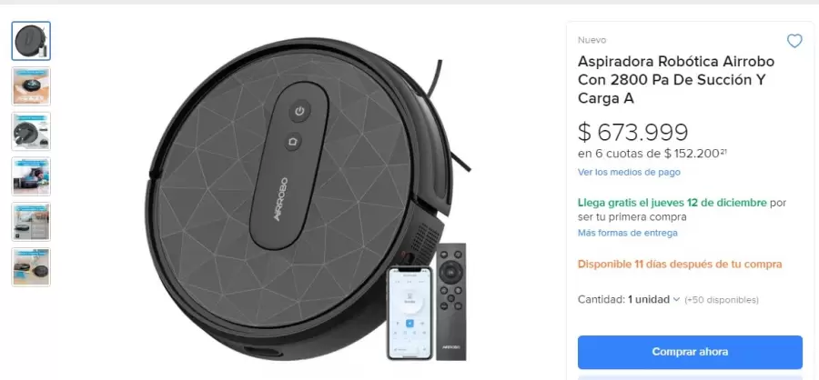 Aspiradora en Argentina