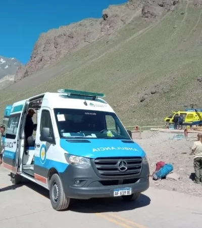 Dramático rescate de un andinista italiano en el Nido de Cóndores