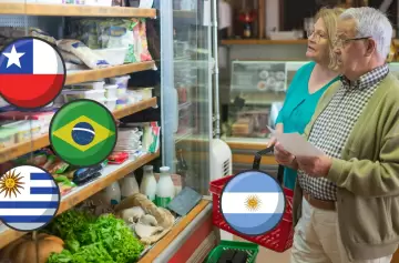Alimentos: Argentina está más cara que Brasil, pero más barata que Chile y Uruguay