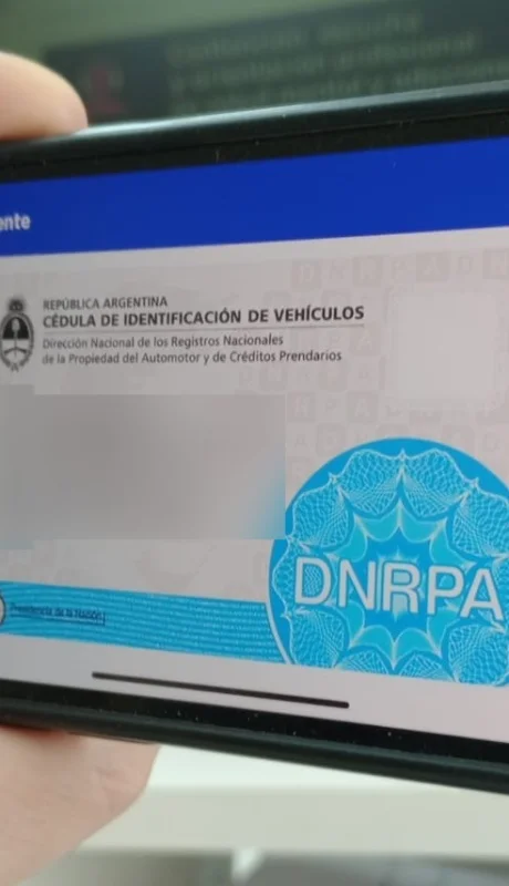 Cédula Azul en Mi Argentina.