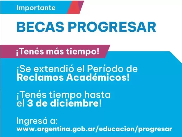 La Secretaría de Educación prorrogó el trámite hasta el 3 de diciembre
