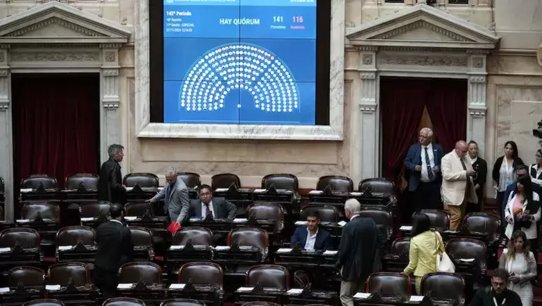 Imagen decepcionante de la Cámara de Diputados. (Foto: web)